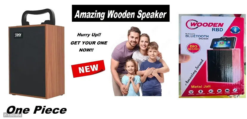 AMAZING WOODEN SPEAKER (1 PIECE) FOR YOUR  HOUSE HOLD