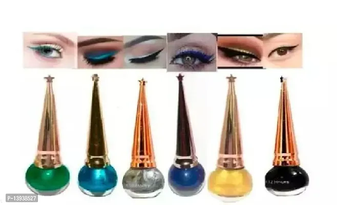 STYLISH LONG LASTING HN EYELINER PACK OF 6 (ASSURED COLOR)-thumb0