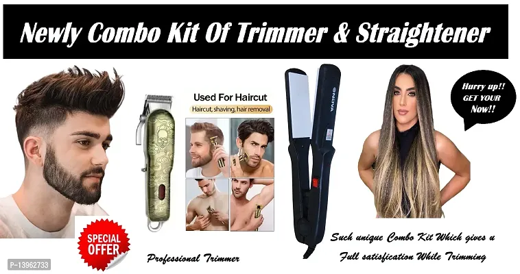 PROFESSIONAL 9119 TRIMMER WITH 522 HAIR STRAIGHTENER IN MULTI COLOR COMBO PACK