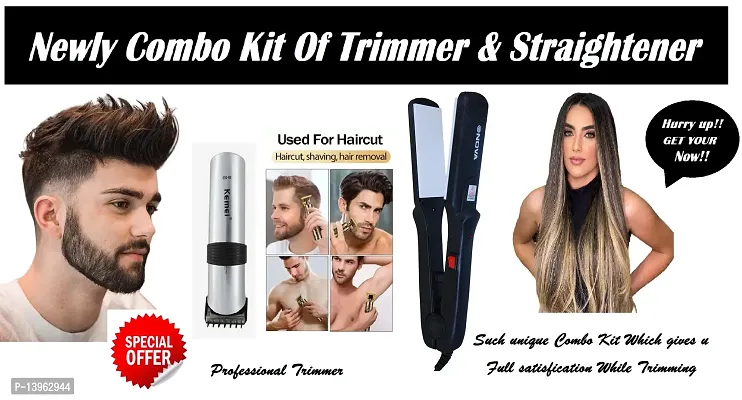 PROFESSIONAL 609 TRIMMER WITH 522 HAIR STRAIGHTENER IN MULTI COLOR COMBO PACK