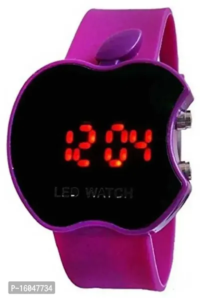 Buy AMAZING PURPLE APPLE LED DIGITAL WATCH FOR KIDS Online In
