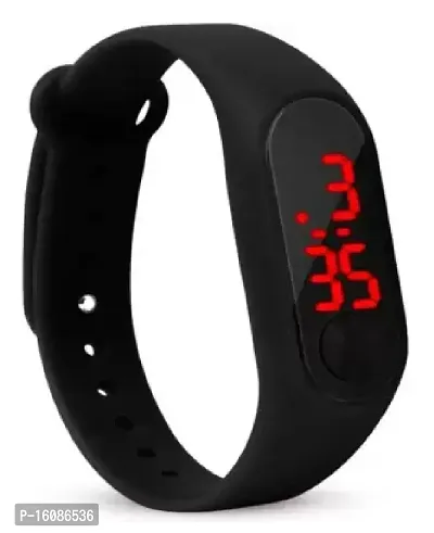 AMAZING STYLISH BLACK M2 BAND IN DIGITAL WATCH FOR KIDS