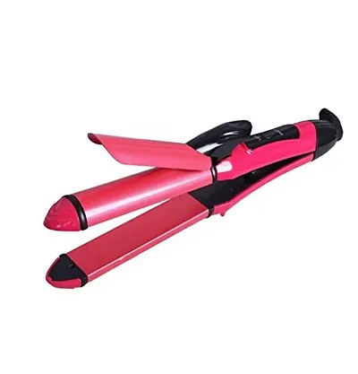 SHREEJIIH 2 -in-1 Ceramic Plate Essential Combo Beauty Set of Hair Straightener and Curler