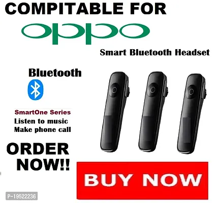 Stylish Smart Bluetooth Headset 3 peice with Dashing Black Color ,