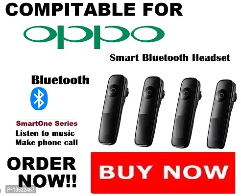 Stylish Smart Bluetooth Headset 4 peice with Dashing Black Color ,