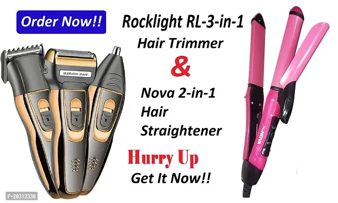 Discover the Magic of Multi-Tasking: Exploring the Rocklight RL-3 in 1 Hair Trimmer  the Nova 2 in 1 Hair Straightener ndash; Your Ultimate Beauty Allies!-thumb0