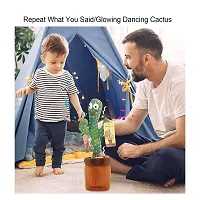 Ziggy Dancing Cactus Toy Talking Repeat Singing Sunny kactus Toy 120 Songs (Green)-thumb4