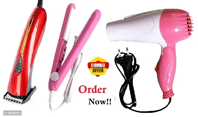 Revamp Your Style: Discover Rocklight RL-C8011 Trimmer, Mini Straightener  Nova 1000w Hair Dryer, Your 3-In-1 Solution to Perfect Hair!-thumb0