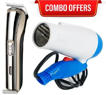 Double the Style: The Dynamic Duo of Rocklight RL-9055 Hair Trimmer  Nova 1000W Hair Dryer Combo Pack-thumb0