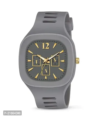 Embrace Timeless Elegance: The Analog Mirror Watch (grey)-thumb0