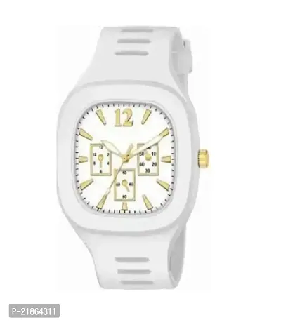 Embrace Timeless Elegance: The Analog Mirror Watch ( white )