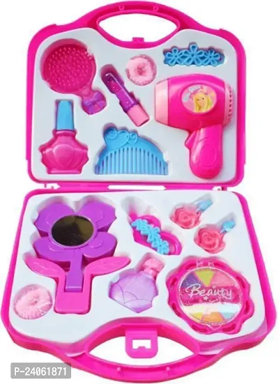 Pink Beauty Mackeup Set Toy For Baby Girls Set Of All Beauty Accessories