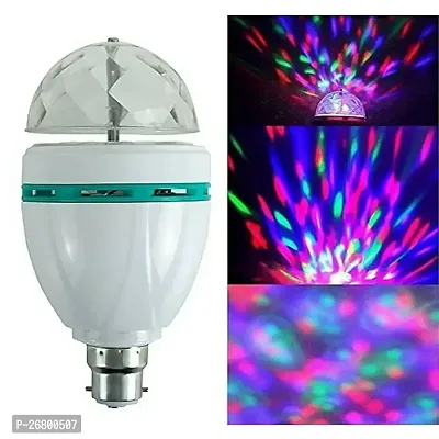 LED Crystal 360 Degree Rotating Magic Disco LED Bulb-thumb3