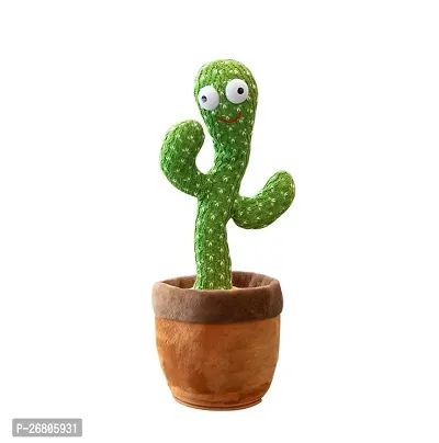 Dancing Cactus Talking Plush Toy With Singing  Recording Function-thumb0