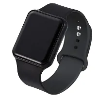 New LED Watch For Boys, Girls and Kids Digital Black Dial LED Watch For Kids Unisex-thumb2