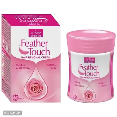 Feather Touch Hair Removal Cream Rose  Aloe Vera Normal Skin-thumb0