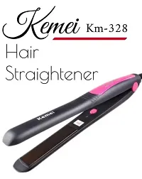 Kemei KM-328 Hair Stylish Straightener Smooth  Silky Hair Straightener-thumb2