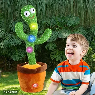 Dancing Cactus Toy: Talking, Singing, Dancing With USB Charging Cable-thumb0