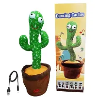 Dancing Cactus Toy: Talking, Singing, Dancing With USB Charging Cable-thumb1