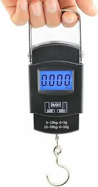 Portable Electronic Scale Support Temperature Measuring with Hanging Hook / Backlight-thumb1