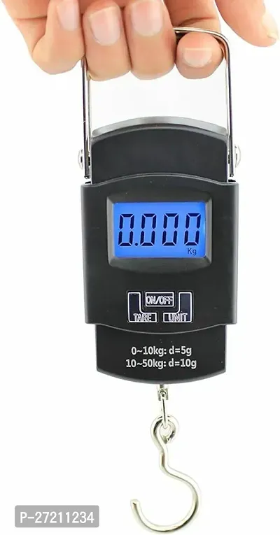 Portable Electronic Scale Support Temperature Measuring with Hanging Hook / Backlight-thumb2