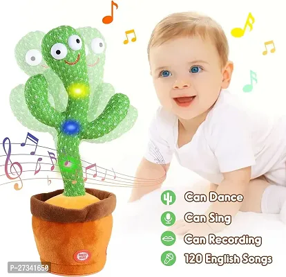 DANCING CACTUS TOY CAN DANCE,CAN SING TALK  RECORD  (Green)-thumb0