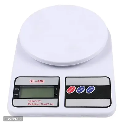 Generic Electronic Kitchen Digital Weighing Scale, Multipurpose (White, 10 Kg) Capacity Scale-thumb2