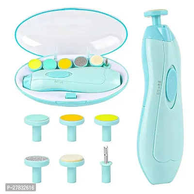 New Baby Nail File Electric || Baby Nail Trimmer with 6 Grinding Heads Safe for Newborn Baby Baby Nail Clippers-thumb0