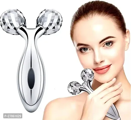 Eltihr Manual 3D Massager Roller 360 Rotate fot V Shape Face, Eyes, Neck Full Body Shape for Skin Lifting Wrinkle Remover Facial Massager Tool-thumb0