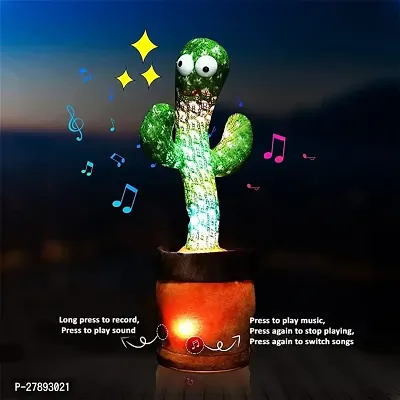 Interactive Dancing Cactus Toy for Kids with Repeating and Recording Feature