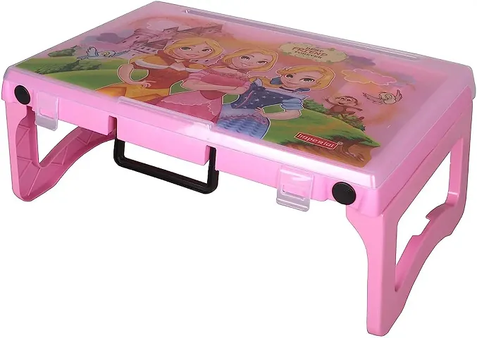 Portable Desk Multi-Utility Compact Foldable Table-Kids Study Table-Lapdesk Multicolor  Cartoon Characters