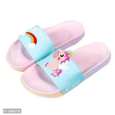 Girls animal top flip flops
