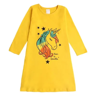 Buy Hopscotch Girls Cotton Sleeveless Animal Print Casual Dress In Yellow  Colour For Ages 7-8 Years (HSP-3396753) Online at Best Prices in India -  JioMart.
