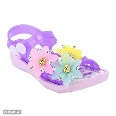 Buy Hopscotch Baby Girls Rubber Summer Flower Embossed Sandals In