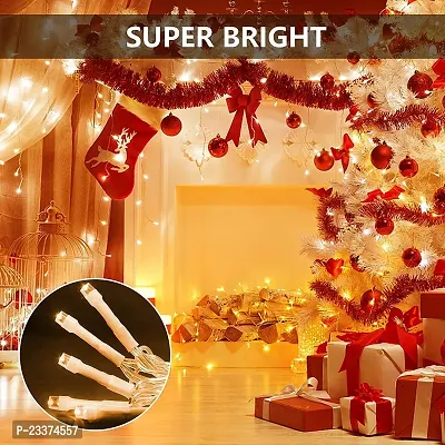 Gesto Warm White Led Serial String Lights ndash; Waterproof Copper Wire Golden Lights for Home Decoration | Yellow Light for Diwali Decoration,Lights for Balcony...-thumb2