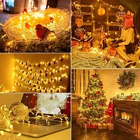 Gesto Warm White Led Serial String Lights ndash; Waterproof Copper Wire Golden Lights for Home Decoration | Yellow Light for Diwali Decoration,Lights for Balcony...-thumb3