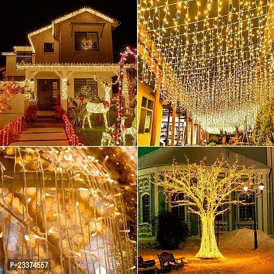 Gesto Warm White Led Serial String Lights ndash; Waterproof Copper Wire Golden Lights for Home Decoration | Yellow Light for Diwali Decoration,Lights for Balcony...-thumb5