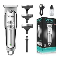 VGR V-071 Cordless Professional Hair Clipper Runtime: 120 Min Trimmer For Men With 3 Guide Combs (Silver) Standard, 1 Count-thumb3