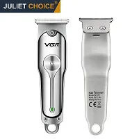 VGR V-071 Cordless Professional Hair Clipper Runtime: 120 Min Trimmer For Men With 3 Guide Combs (Silver) Standard, 1 Count-thumb2