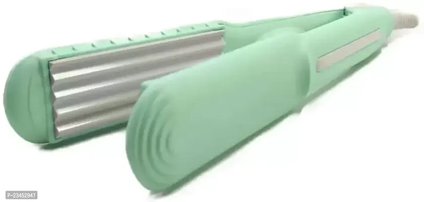 MINI Crimping Styler Machine for Hair Electric Hair straightener Hair Styler  (Green)