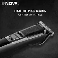 Nova NHT 1076 Cordless: 30 Minutes Runtime Trimmer for Men (Black)-thumb4