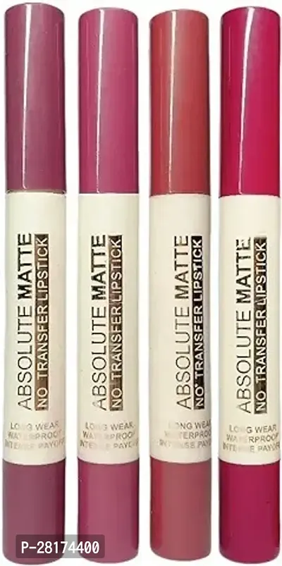 Beauty Professional Color Sensational Liquid Lipstick Combo Pack, Set of 4 Mini Lipsticks Forever Matte Finish Lip Color - Nude Edition