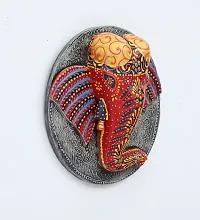 Wooden elephant face wall decor-thumb1