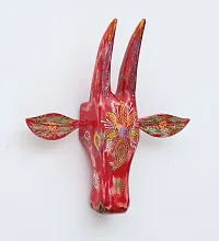 Wooden Cow face Nandi Wall Decor-thumb1