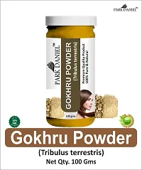 Gokhru Powder Combo Pack of 3 Jars of 100 gms(300 gms)-thumb1