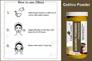 Gokhru Powder Combo Pack of 3 Jars of 100 gms(300 gms)-thumb3