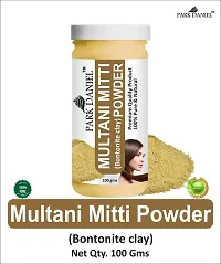 Multani Mitti Powder And Heena Leaf Powder -Pack   of 2 Jars (100 grams Each)-thumb1