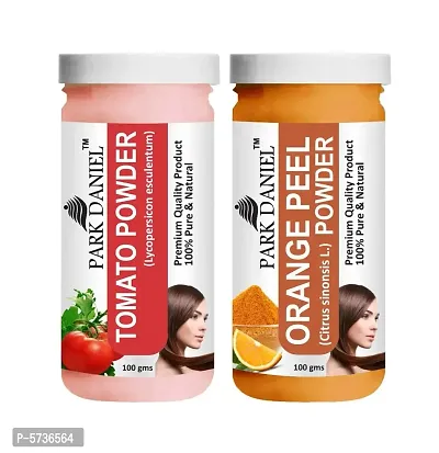 Tomato Powder And OrangePeel Powder -Pack   of 2 Jars (100 grams Each)