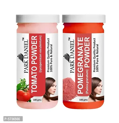 Tomato Powder And Pomegranate Powder -Pack   of 2 Jars (100 grams Each)