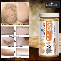 Natural Orange Fragrance Hair Removal Powder- For Easy Hair Removal Of Underarms, Hand, Legs And Bikini Line(Three in one Use) Combo PackOf 2 JarsOf 150gm (300gm)-thumb2